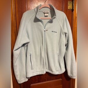 COLUMBIA Light Blue Fleece Jacket